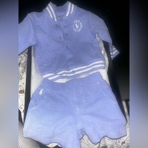 Polo Ralph Lauren Blue Baby Outfit Set